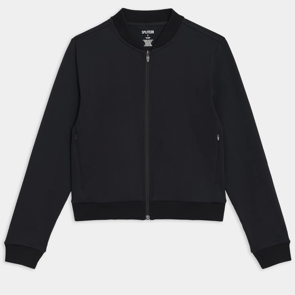NWT SPLITS59 BLACK SUPPLEX BOMBER JACKET, Small
